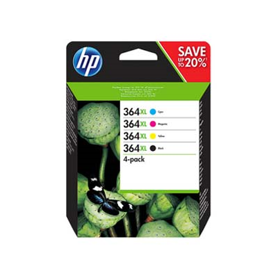 Afbeelding van Origineel HP 364XL (N9J74AE) Inktcartridge Multipack 4-Pack