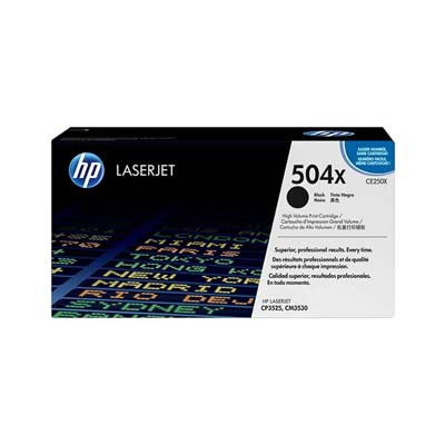 Afbeelding van Origineel HP 504X (CE250X) Toner Zwart