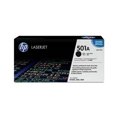 Afbeelding van Origineel HP 501A (Q6470A) Toner Zwart