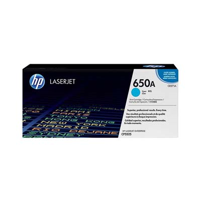Afbeelding van Origineel HP 650A (CE271A) Toner Cyaan