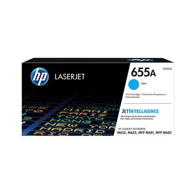 Afbeelding van Origineel HP 655A (CF451A) Toner Cyaan