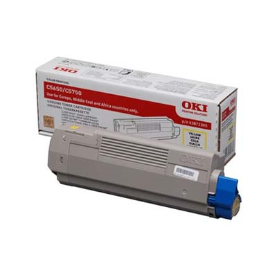 Afbeelding van Origineel OKI C5650/C5750 (43872305) Toner Geel