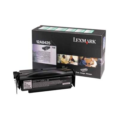 Afbeelding van Origineel Lexmark 12A8425 Toner Zwart