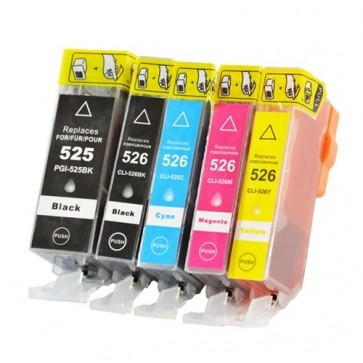 Afbeelding van Qi Canon CLI-526 Inktcartridge Multipack 5-Pack