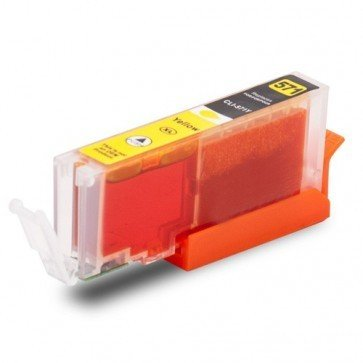 Afbeelding van Qi Canon CLI-571XLY (0334C001) Inktcartridge Geel