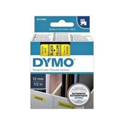 Afbeelding van Origineel DYMO D1 45018 Lettertape 12mm Zwart op Geel