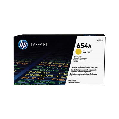 Afbeelding van Origineel HP 654A (CF332A) Toner Geel