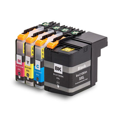 Afbeelding van Qi Brother LC-12E Inktcartridge Multipack 4-Pack