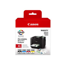 Afbeelding van Origineel Canon 2500XL Inktcartridge Multipack 4-Pack