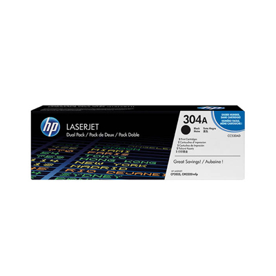Afbeelding van Origineel HP 304A (CC530AD) Toner Zwart 2-Pack