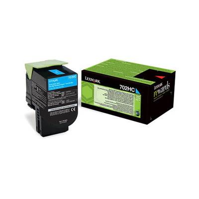 Afbeelding van Origineel Lexmark 702HC (70C2HC0) Toner Cyaan