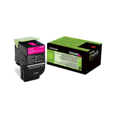 Afbeelding van Origineel Lexmark 702HM (70C2HM0) Toner Magenta