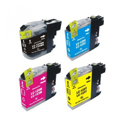 Afbeelding van Qi Brother LC-123 Inktcartridge Multipack 4-Pack