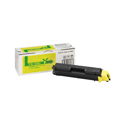 Afbeelding van Origineel Kyocera TK-580Y (1T02KTANL0) Toner Geel