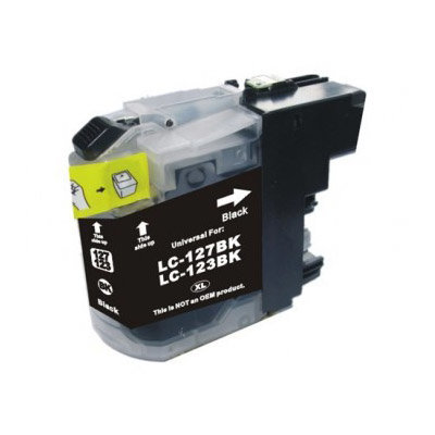 Afbeelding van Qi Brother LC-123BK Inktcartridge Zwart