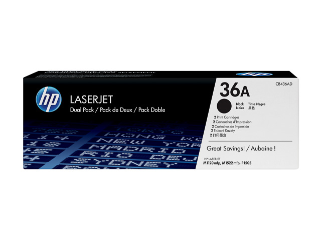 Afbeelding van Origineel HP 36A (CB436AD) Toners Zwart