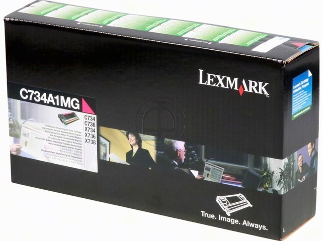 Afbeelding van Origineel Lexmark C734A1MG Toner Magenta
