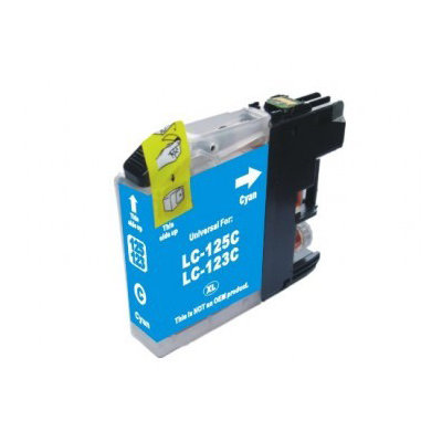 Afbeelding van Qi Brother LC-123C Inktcartridge Cyaan