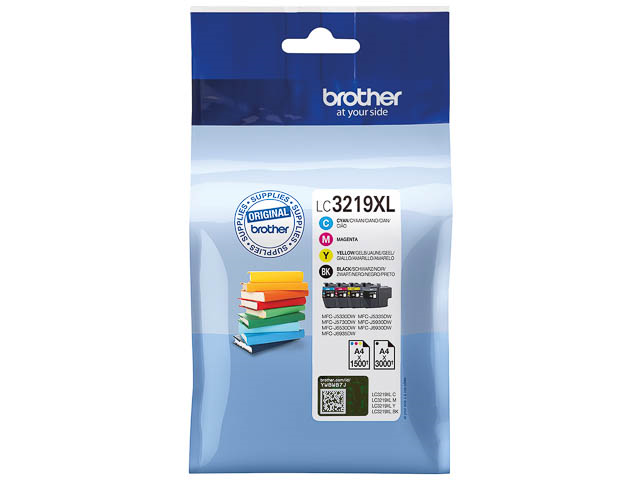 Afbeelding van Origineel Brother LC-3219XLVAL Inktcartridge Kleur