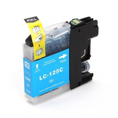 Afbeelding van Qi Brother LC-125XLC Inktcartridge Cyaan