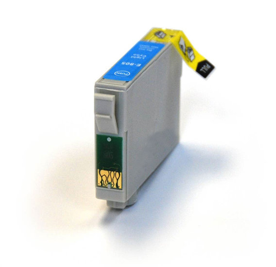 Afbeelding van Qi Epson T0805 Inktcartridge Licht Cyaan