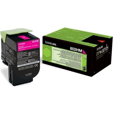 Afbeelding van Origineel Lexmark 80C2HM0 Toner Magenta