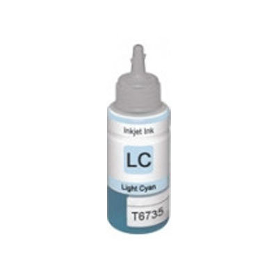Afbeelding van Qi Epson T6735 L800 Eco Tank Inktvulling Licht Cyaan
