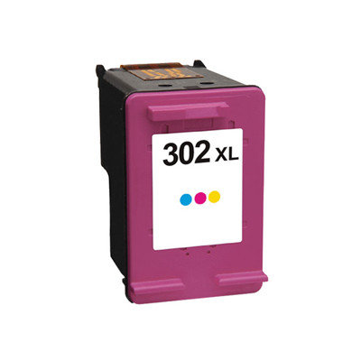 Afbeelding van Qi HP 302XL Inktcartridge (F6U67AE) Kleur