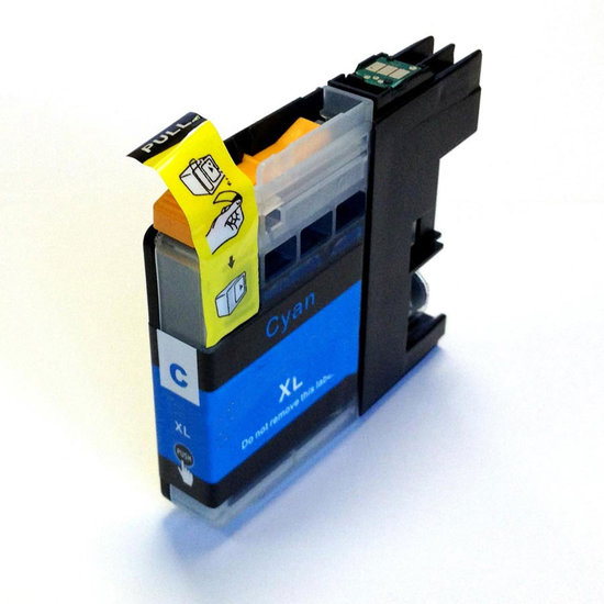 Afbeelding van Qi Brother LC-225XLC Inktcartridge Cyaan