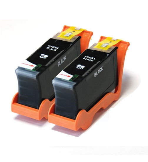 Afbeelding van Huismerk Lexmark 100XL Inktcartridge Zwart 2-Pack